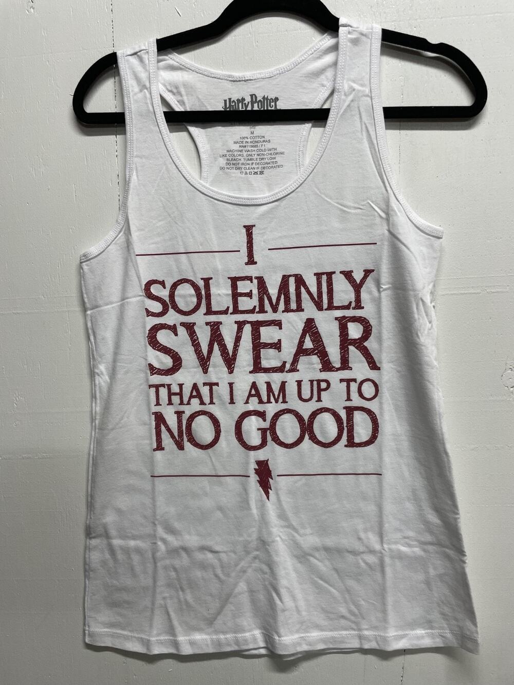 Harry Potter Tank Top Size Medium I Solemnly Swear I'm Up To No Good Mischief